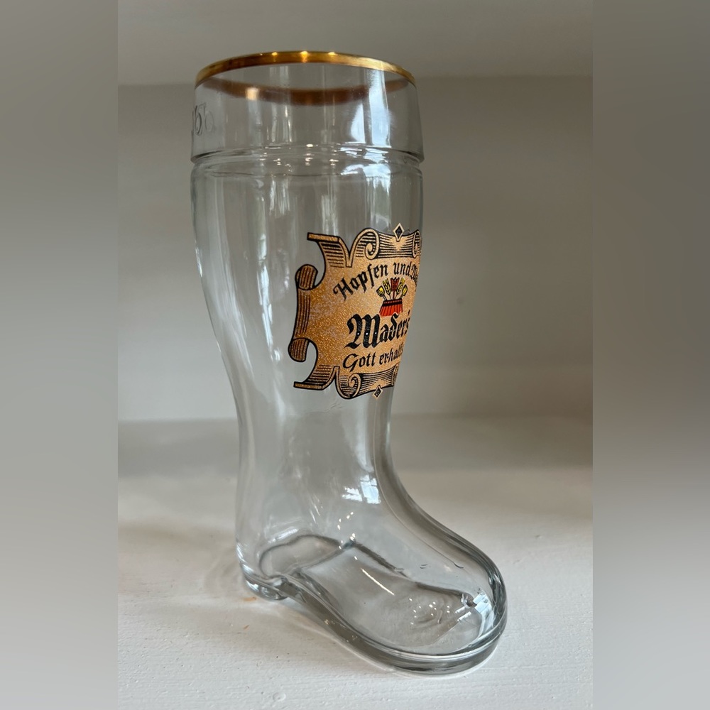Maders Das Boot Glass Beer Mug 0.25L Hopfen und Malz Gott erhalt's